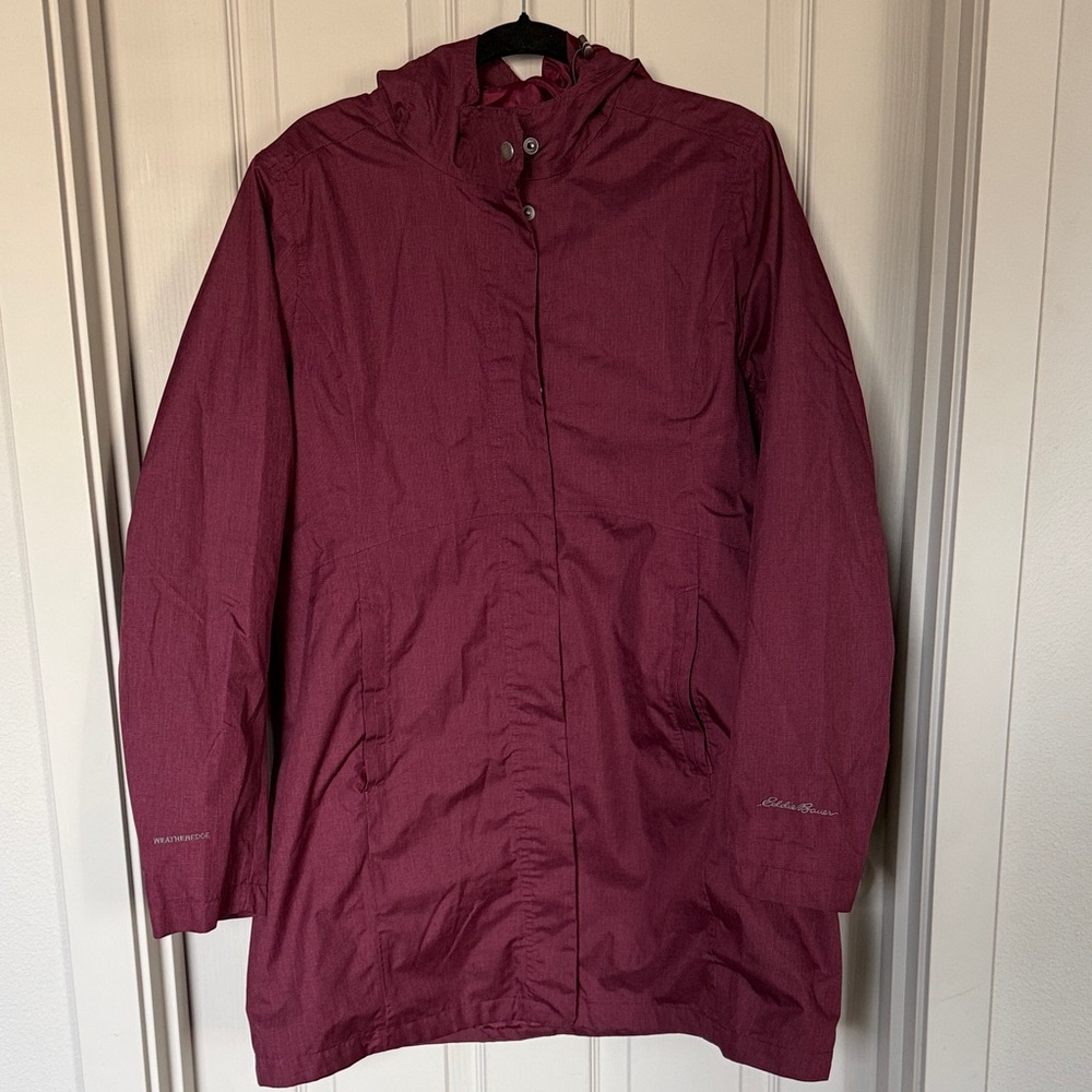 Eddie Bauer Maroon Hooded Coat